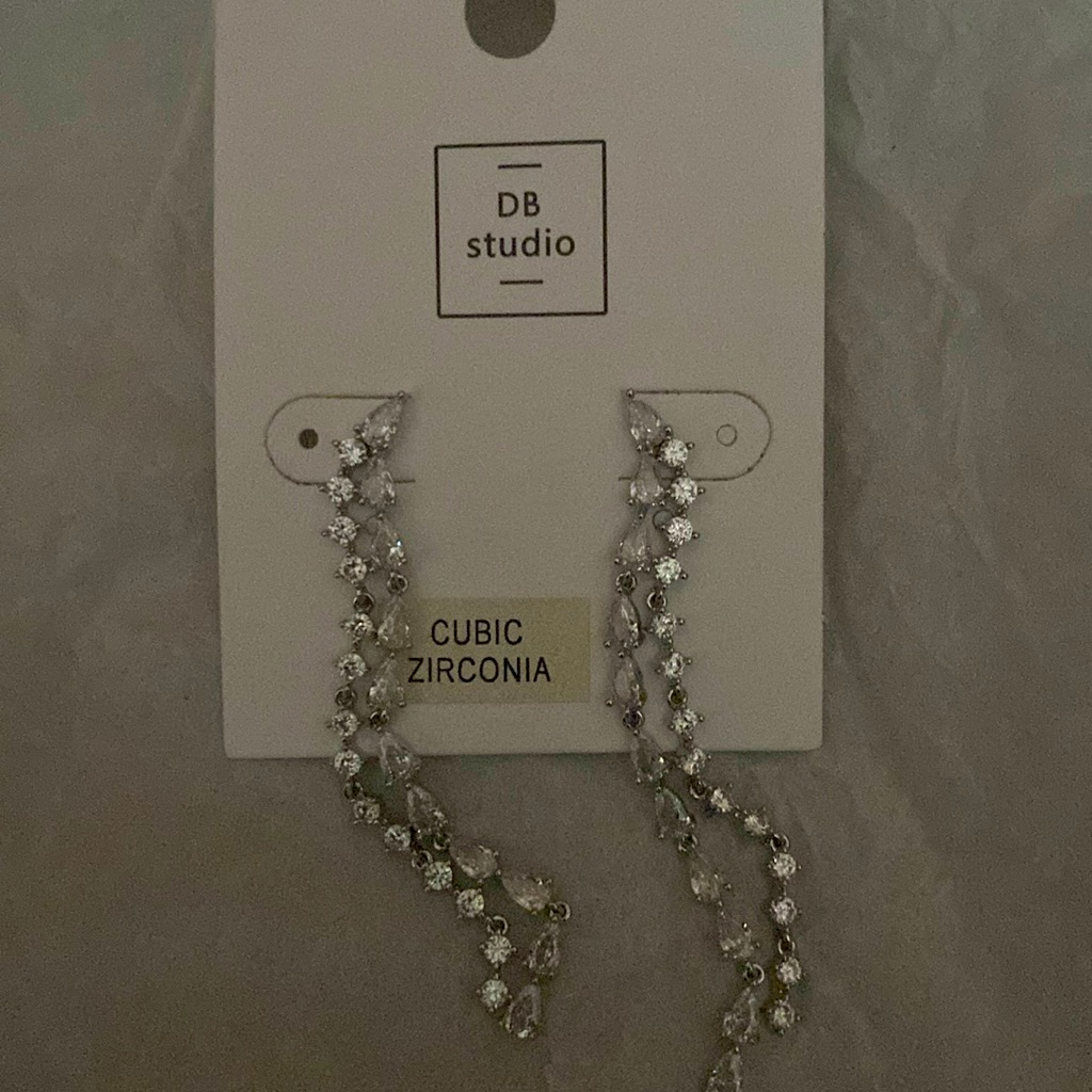 David Bridal Studio Cubic Zirconia Dangle Earrings